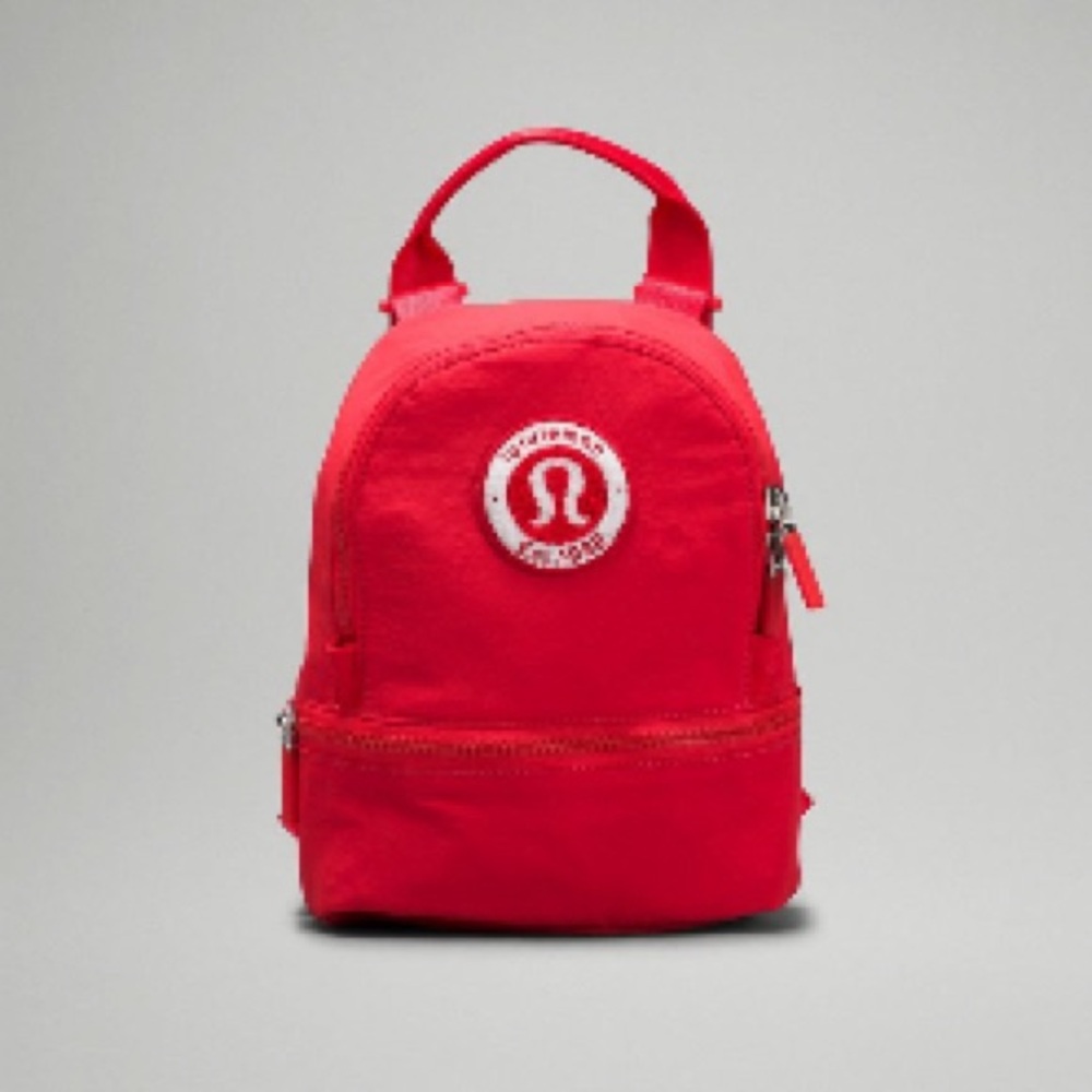 Lululemon City Adventurer backpack micro club patch 3L! Love Red! BRAND …
